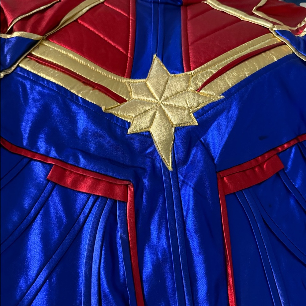 Marvel Women's Superhero Costume in Red, Blue, and Gold
